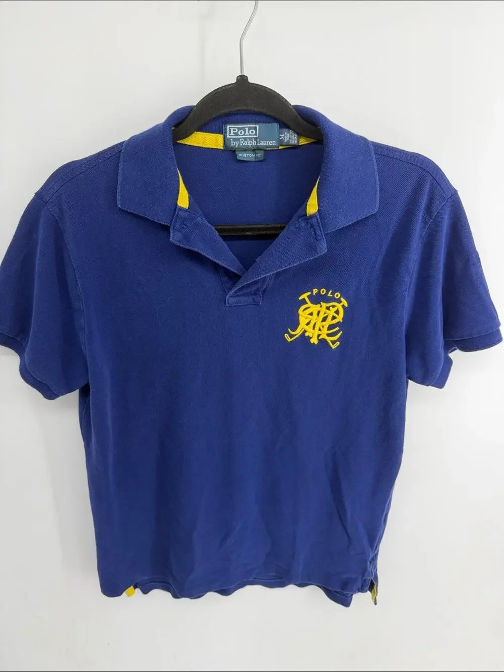 Polo Ralph Lauren Custom Fit big logo embroidered short sleeve polo shirt sz M
